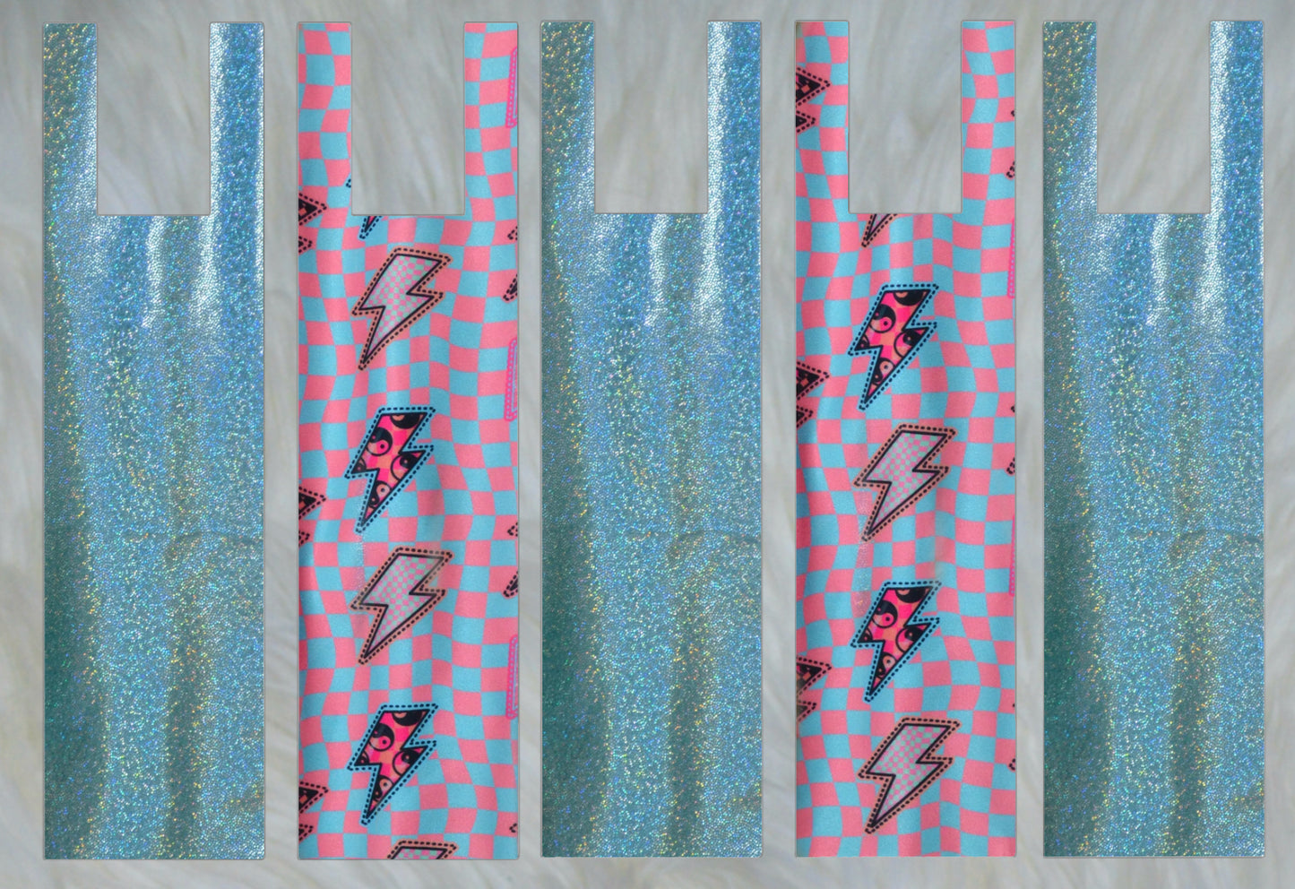 Checker Lighting X Mint Holographic Mane Bags Set of 5