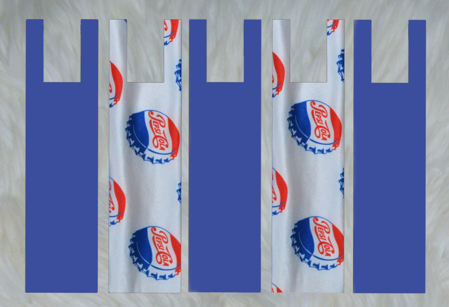 Peppy Sideways X Royal Blue Solid Mane Bags Set of 5