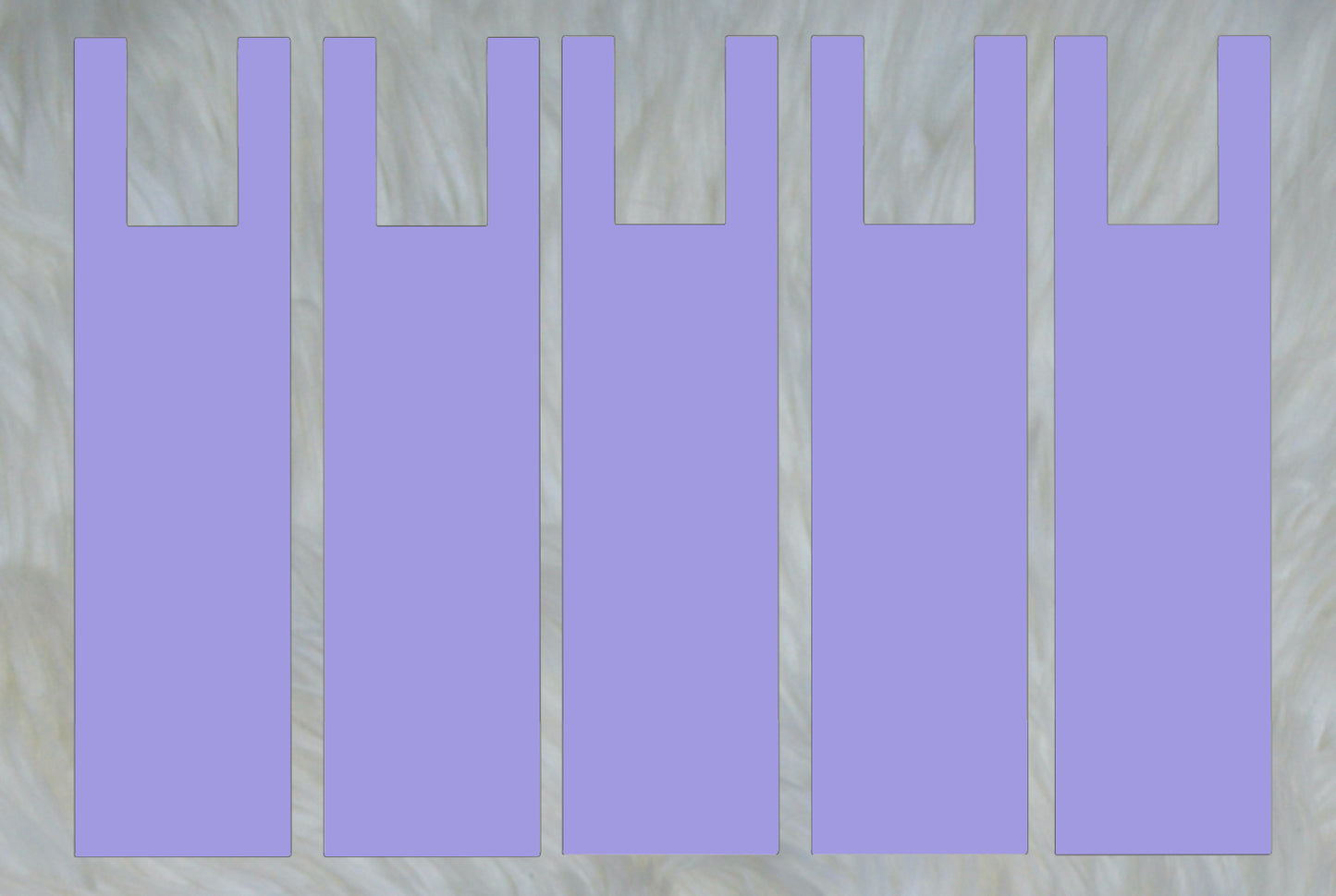 Solid Lilac Mane Bags Set of 5 or 6