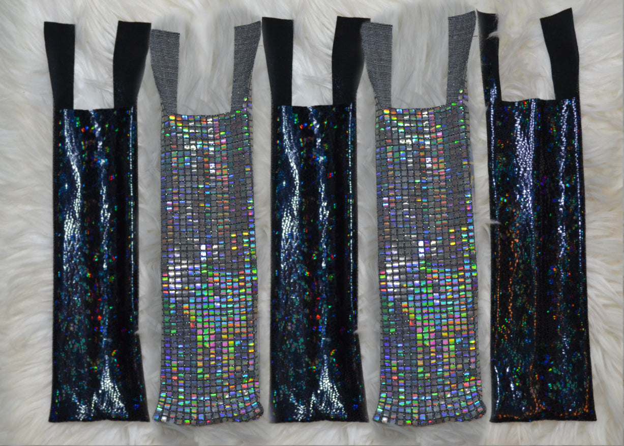 Disco Party X Black Holographic Mane Bags Set of 5
