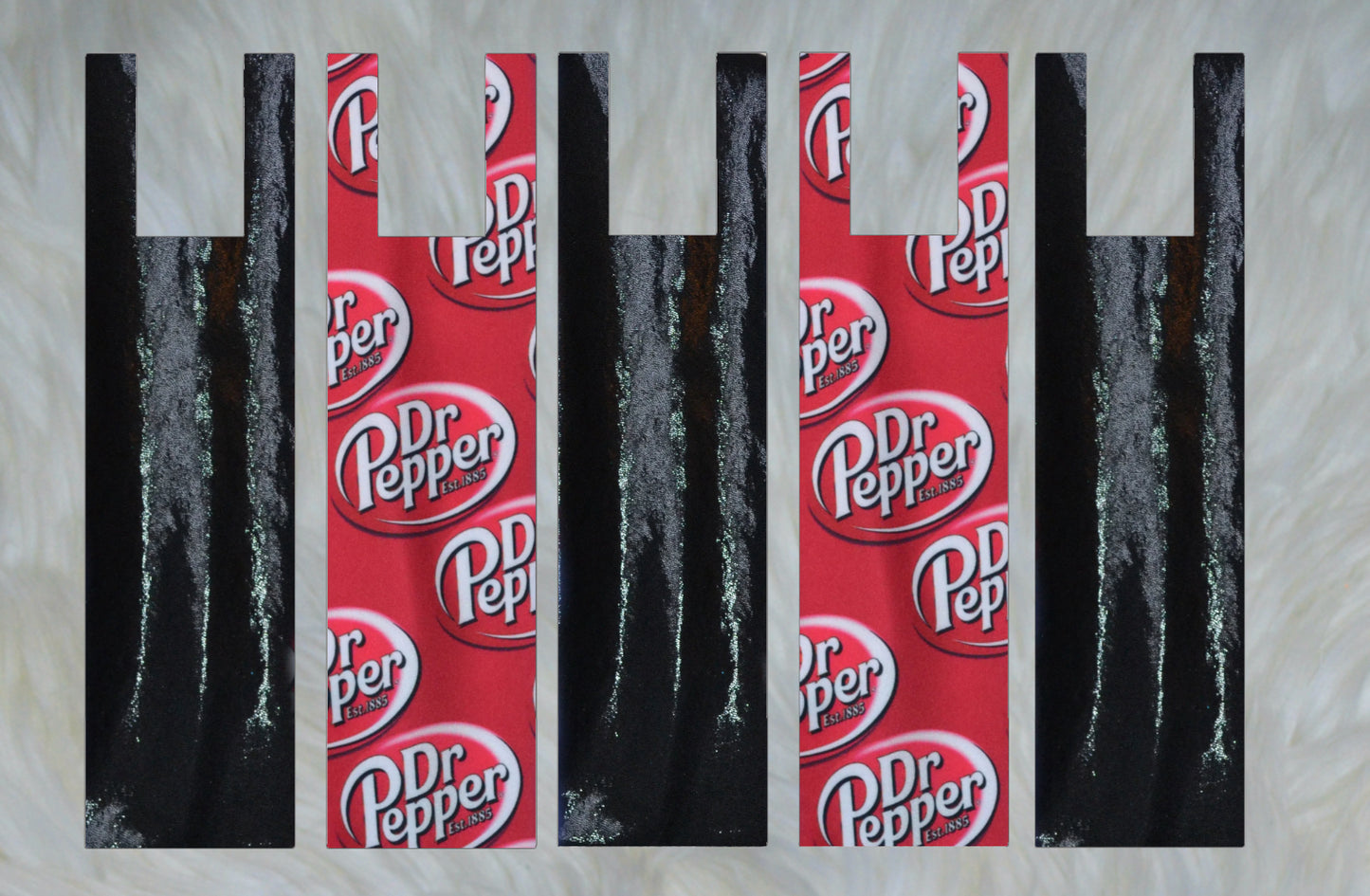 Black Shimmer Mane Bags Set of 5