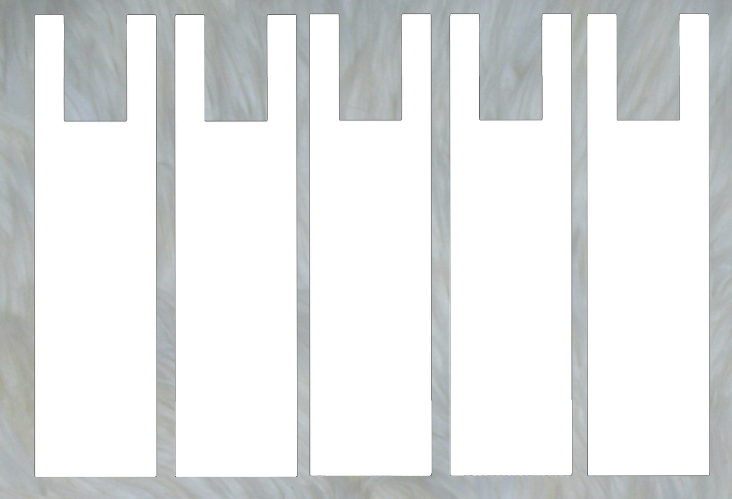 Solid White Mane Bags Set of 5 or 6