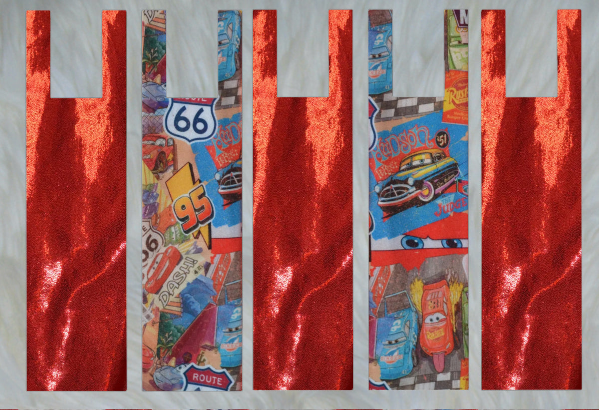 Speed X Red Sparkle Shimmer Mane Bags Set of 5