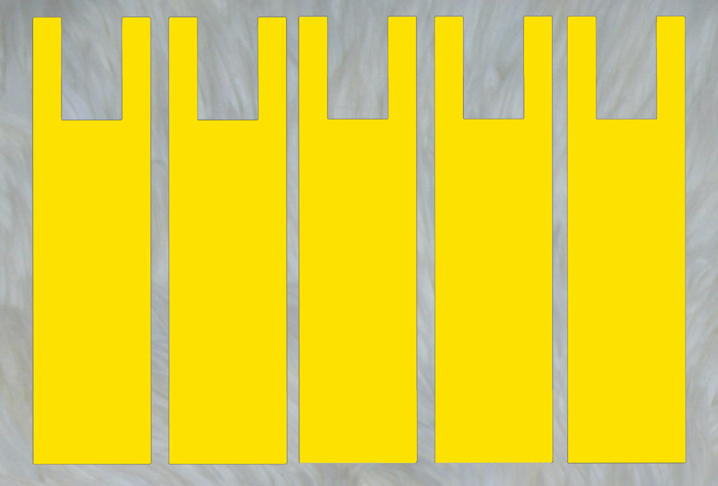 Solid Yellow Mane Bags Set of 5 or 6