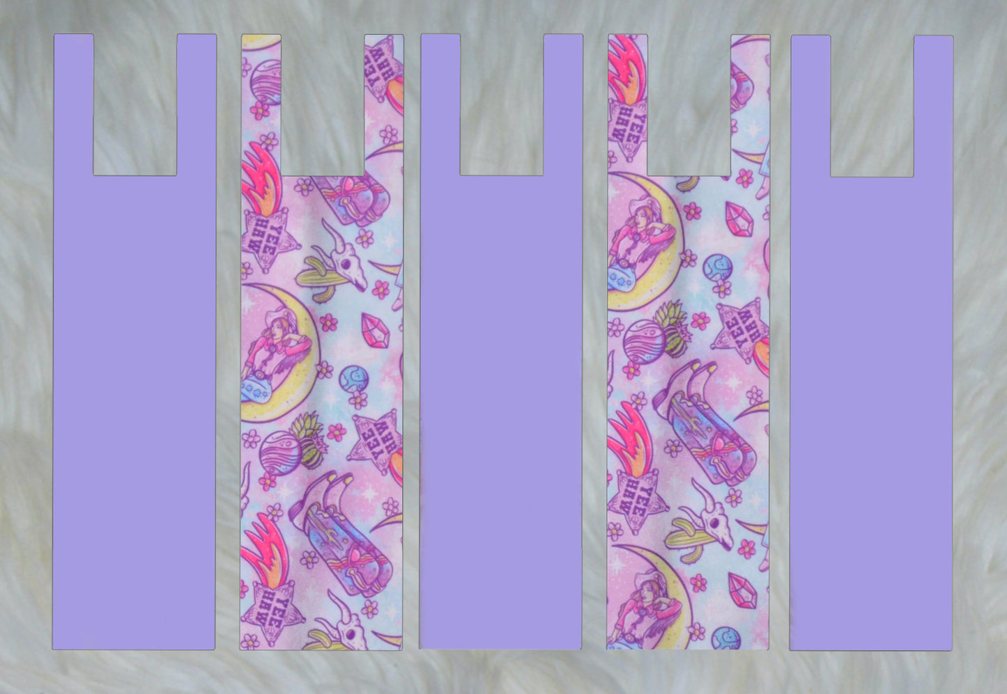 Space Cowgirl X Solid Lilac Mane Bags Set of 5