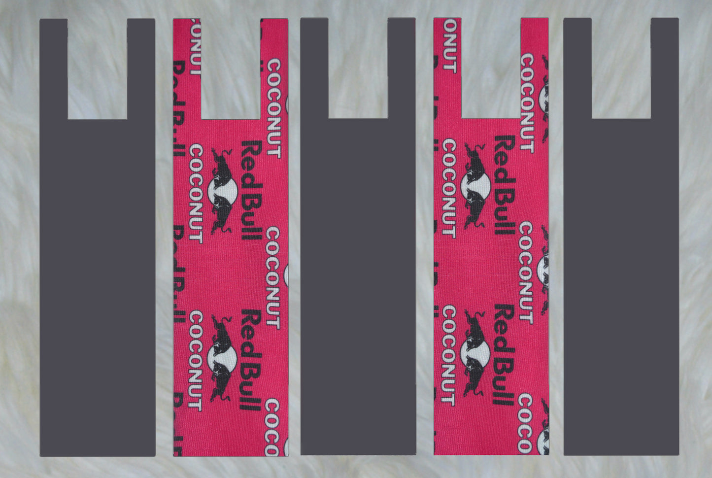 Pink Coconut Wing X Solid Gray Mane Bags Set of 5
