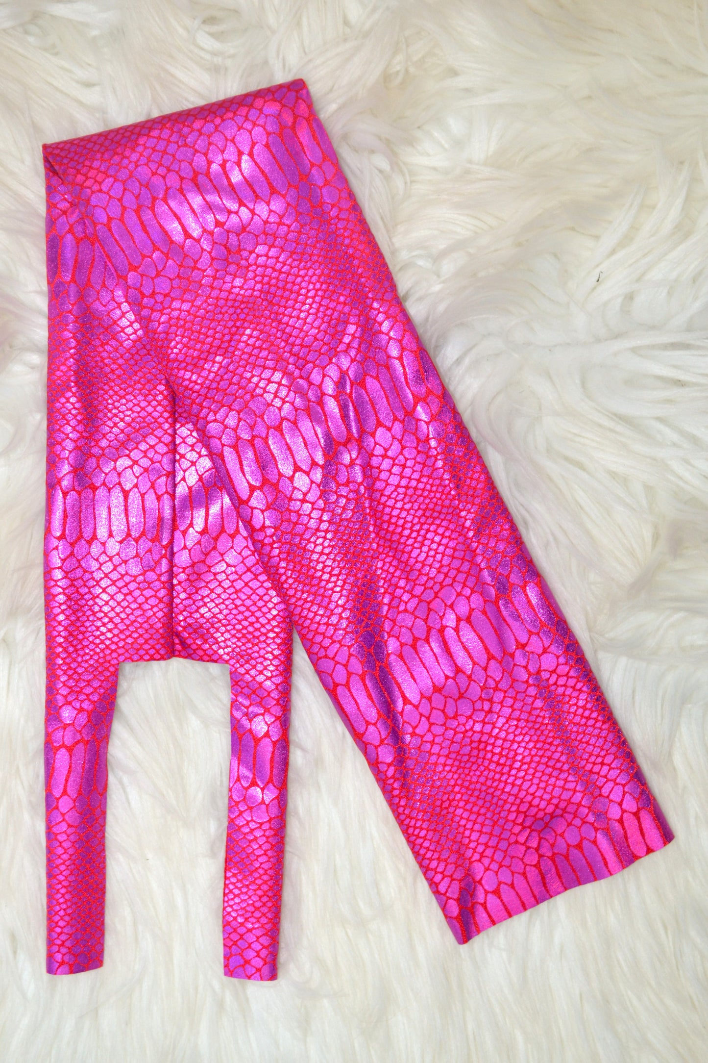 Red Pink Snake Tail Bag Iridescent