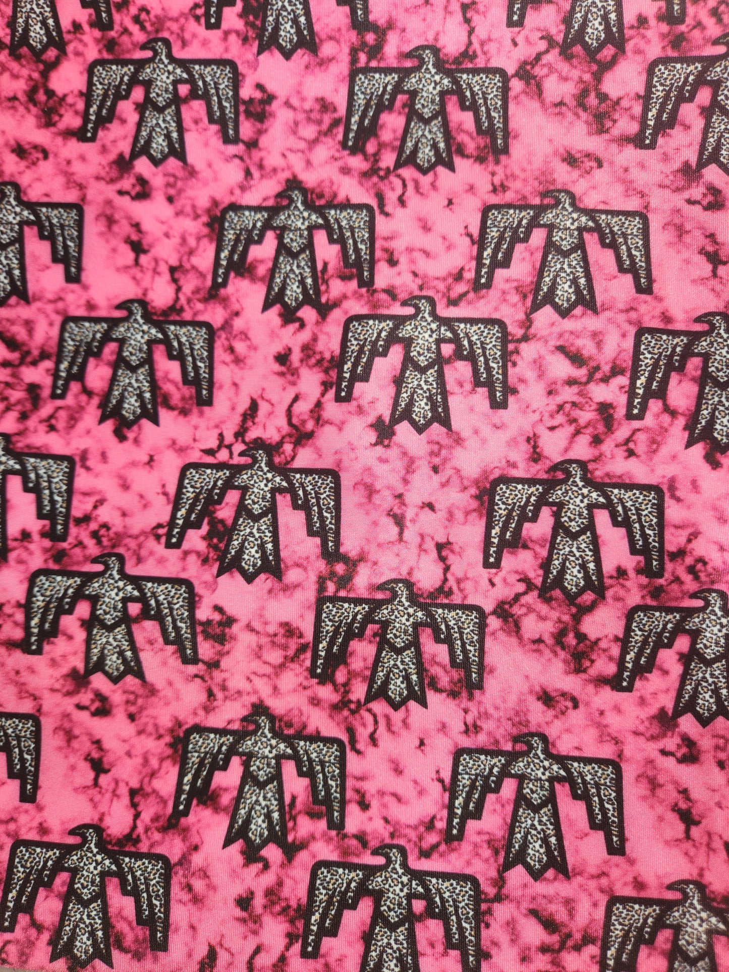 Pink Marble Thunderbird Tail Bag
