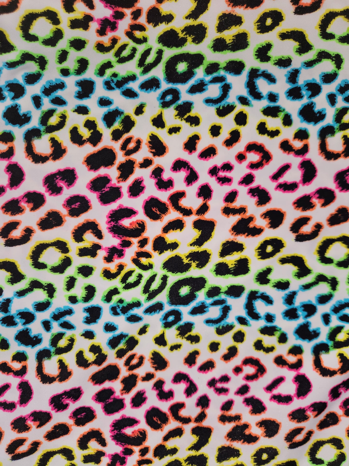 White Rainbow Cheetah Tail Bag