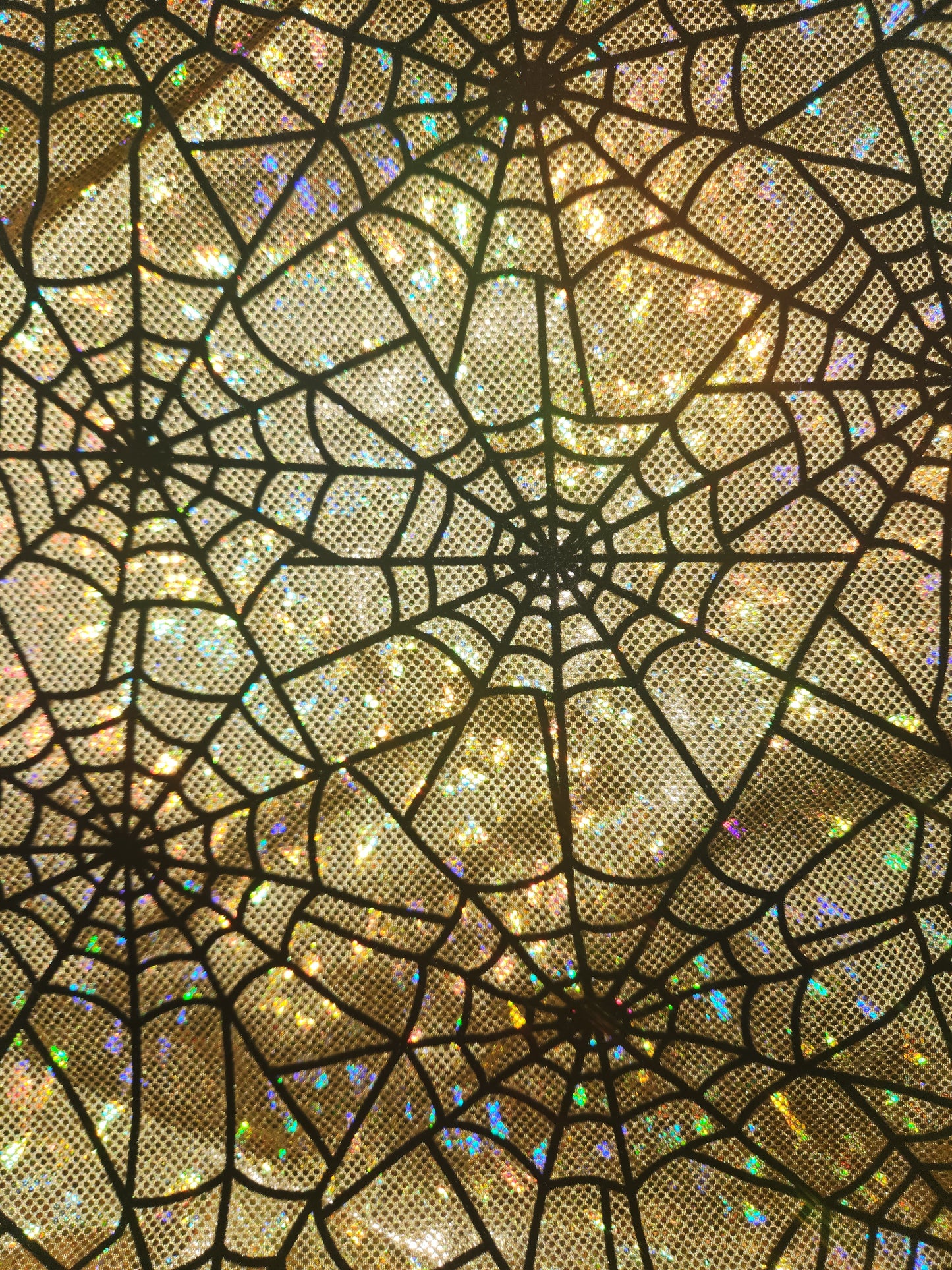 Gold Spiderweb Tail Bag Holographic
