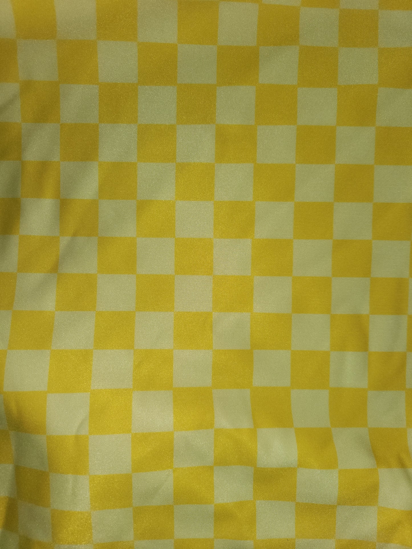 Yellow Checker Tail Bag