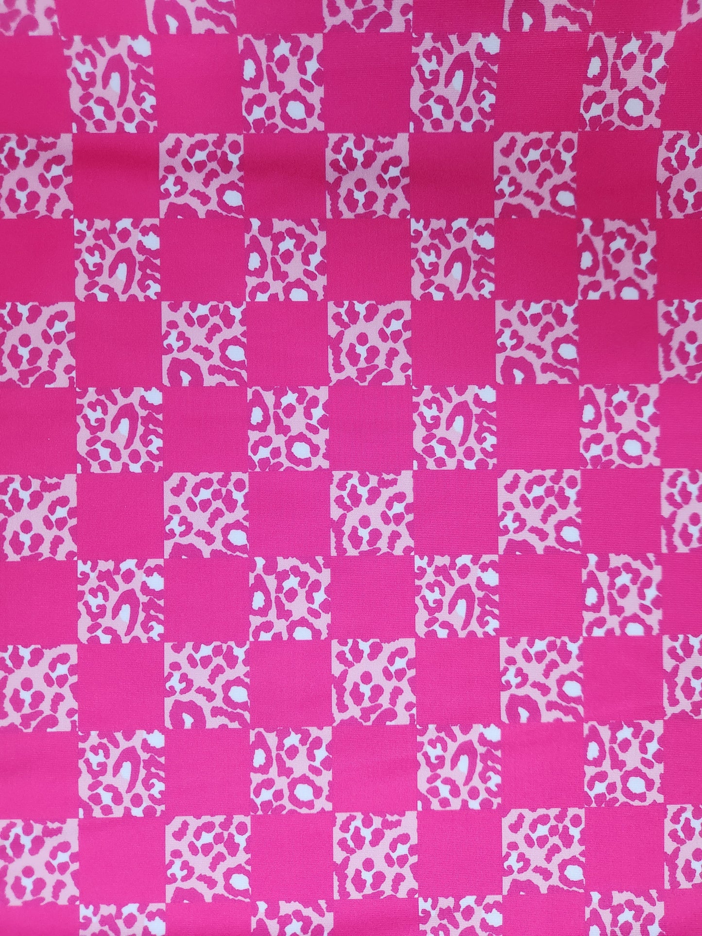Pink Cheetah Checker Tail Bag