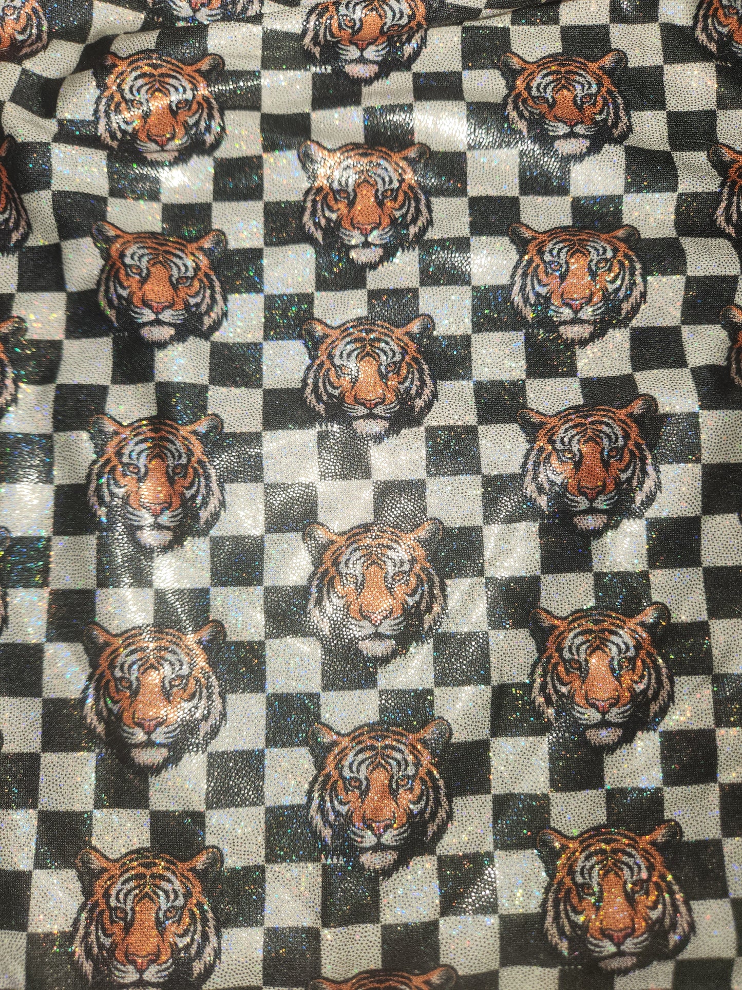 Tiger Checker Tail Bag Holographic