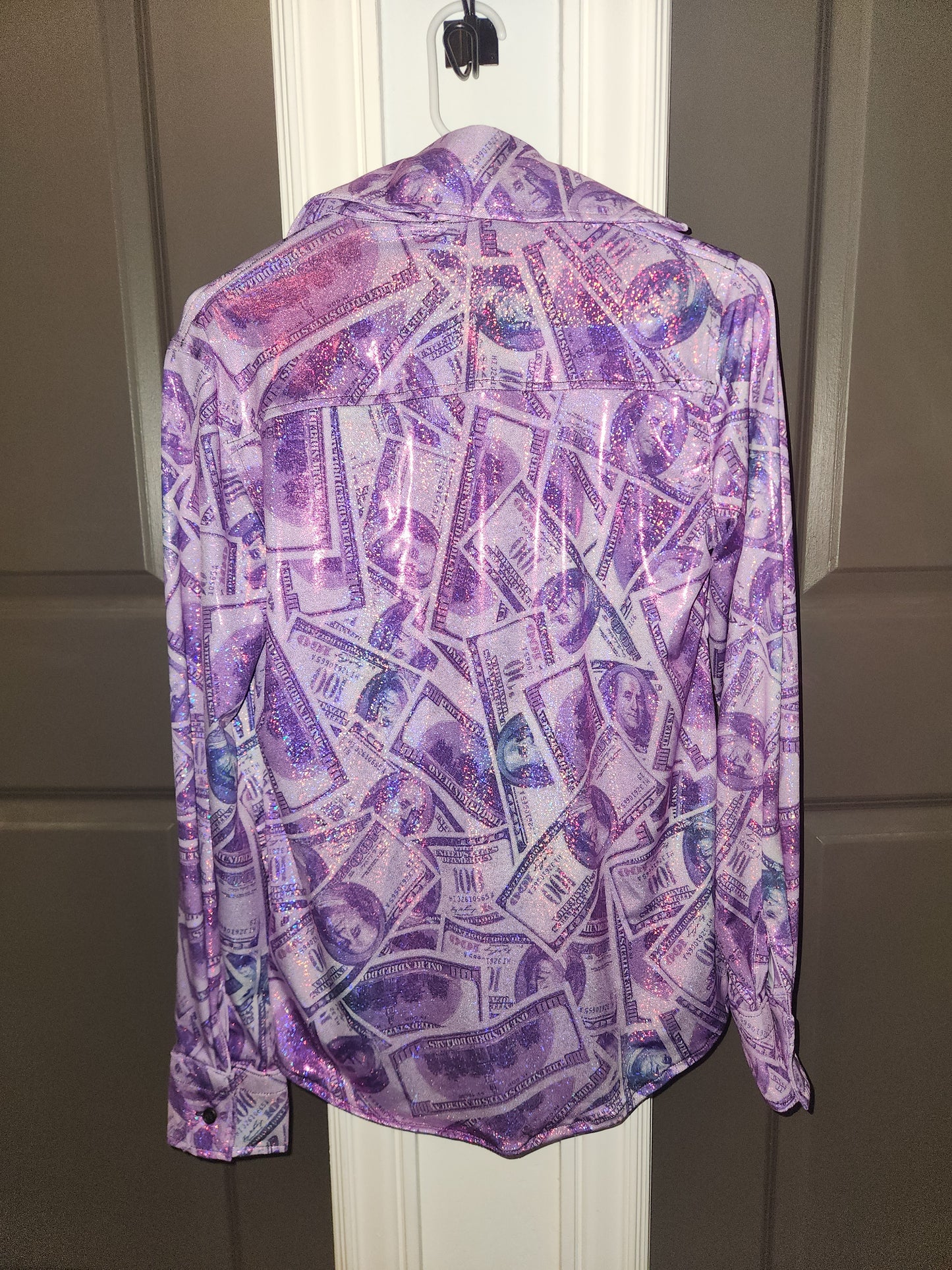 Thunderbird Rodeo Shirt Purple Money Size Medium