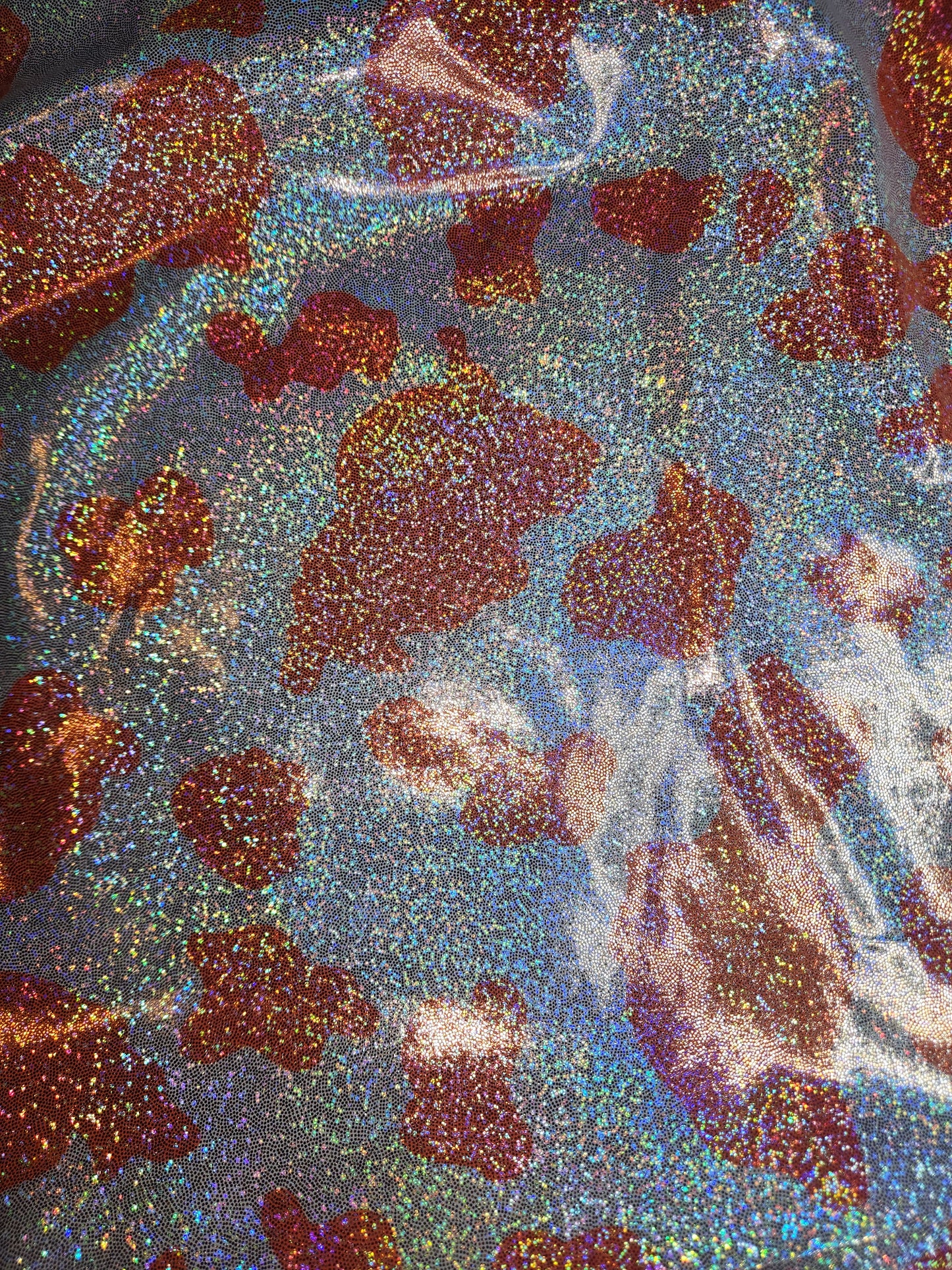 Orange Cow Tail Bag Holographic