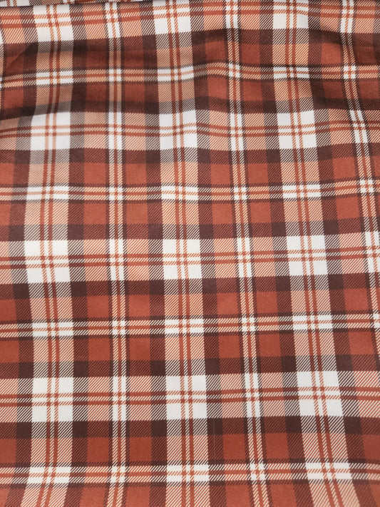 Rust Plaid Tail Bag