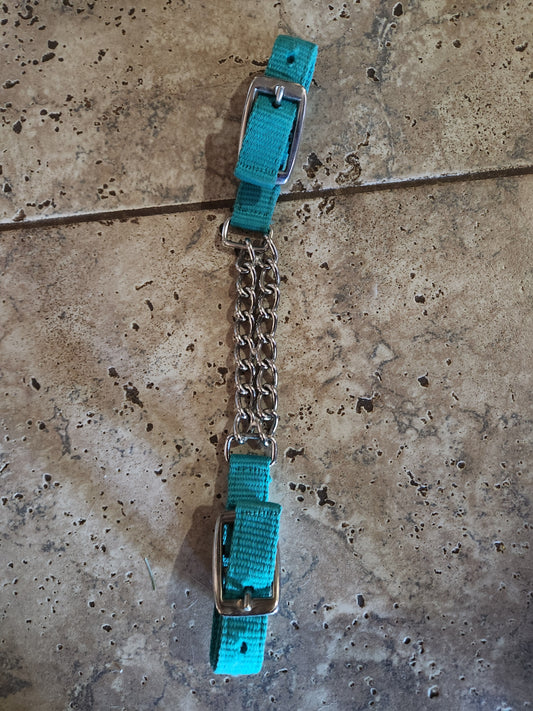 Teal Chain Curb Strap