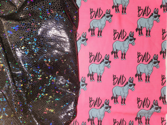 Bad Ass X Black Holographic Mane Bags Set of 5