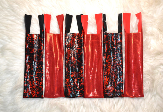 Bad Blood Mane Bags Blood Splatter and Red Shimmer