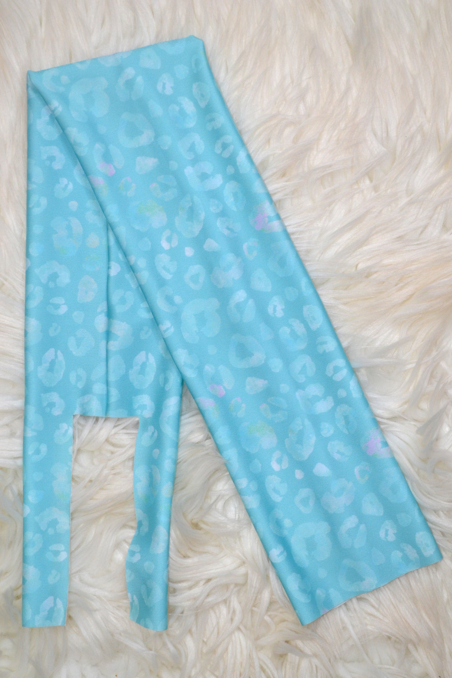 Teal Mint Cheetah Leopard Tail Bag