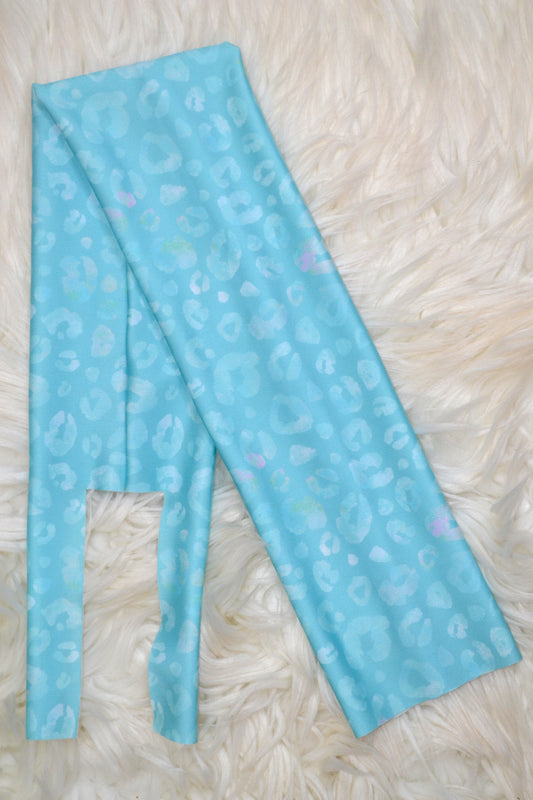 Teal Mint Cheetah Leopard Tail Bag