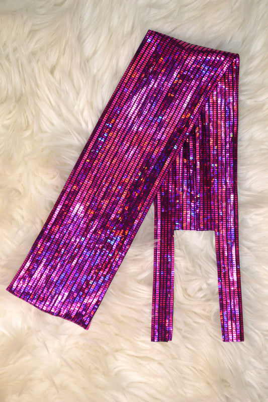 Pink Holographic Tail Bag