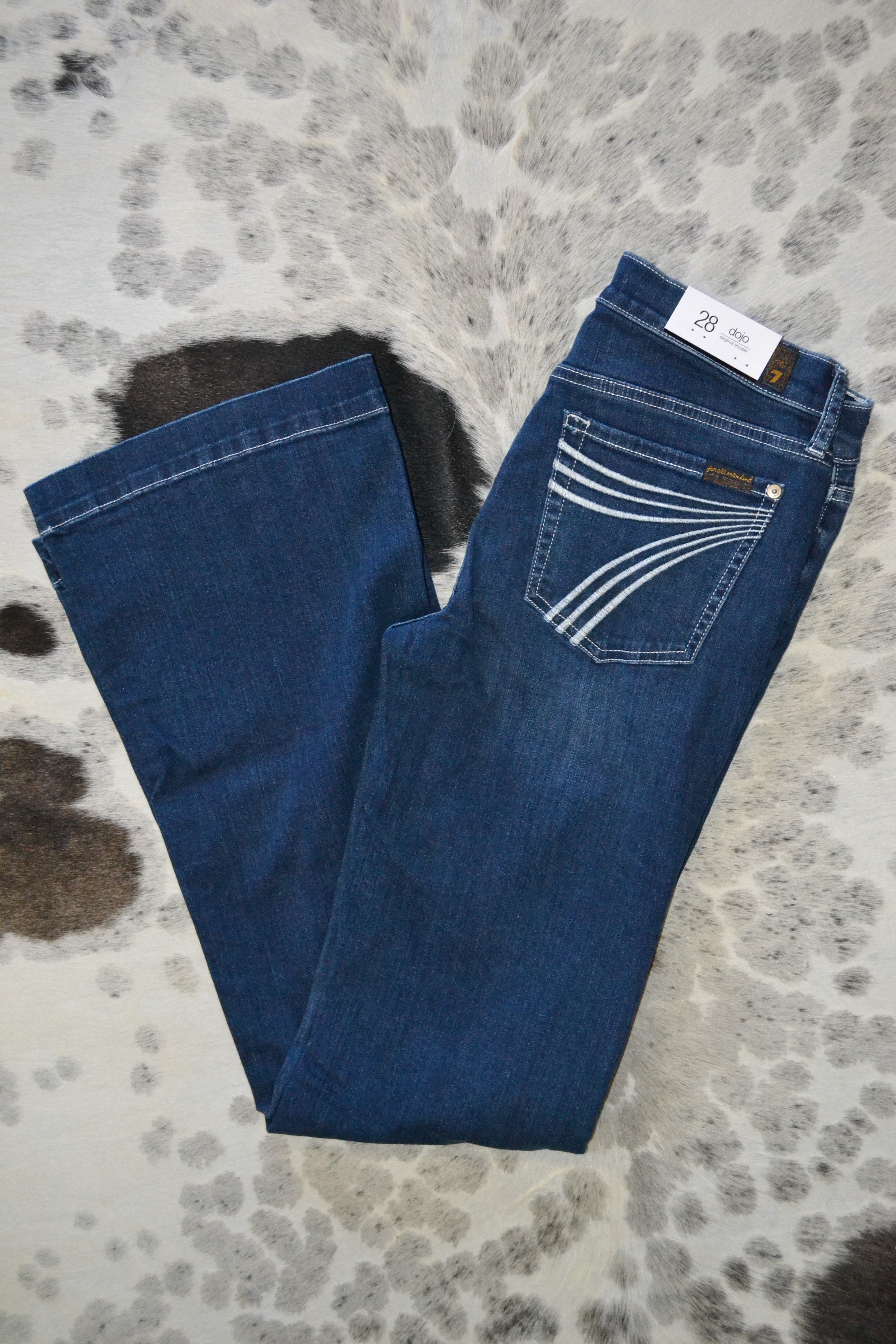 7 For All Mankind Jeans 28X33.5 Dojo Nolita White outlets Pocket