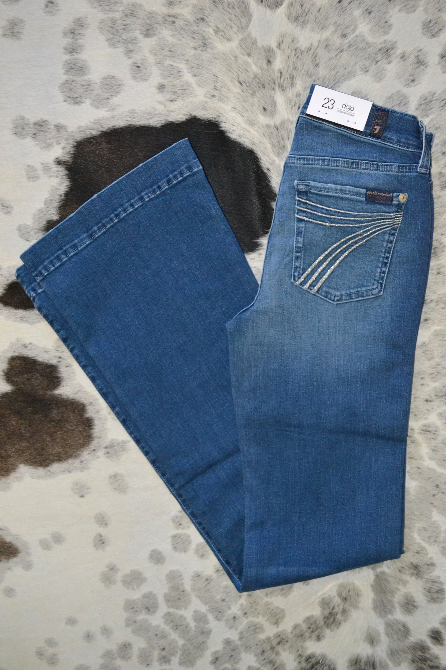 7 For All Mankind Dojos Size 23-31 Glitter Pockets