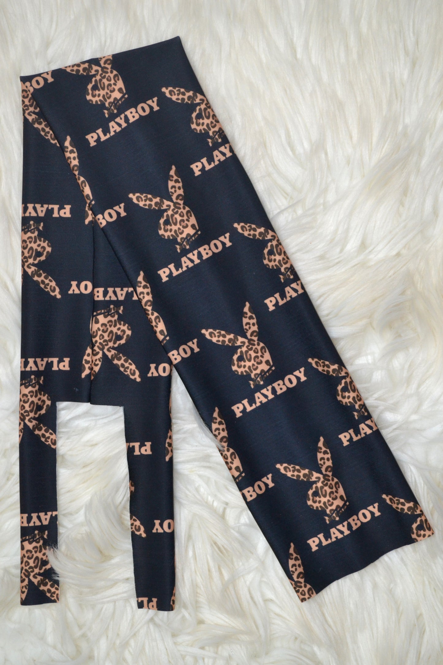 Cheetah Bunny Tail Bag