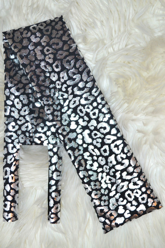 Black Silver Cheetah Tail Bag