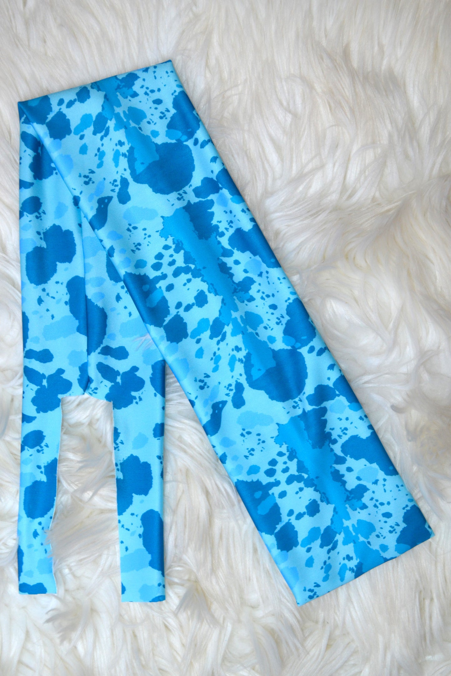 Blue Cow Tail Bag