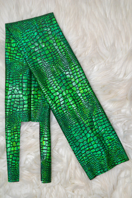 Green Gator Shimmer Tail Bag