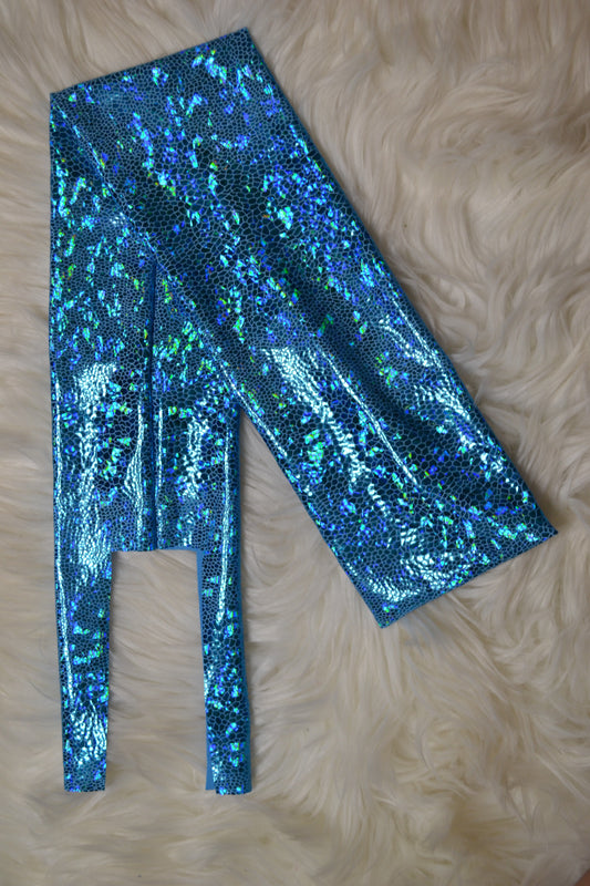 Blue Holographic Tail Bag