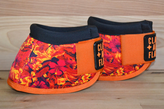 Pink Orange Hawaiian Bell Boots