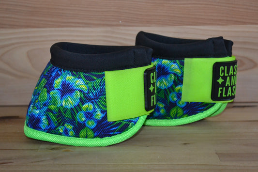 Blue Green Hawaiian Bell Boots
