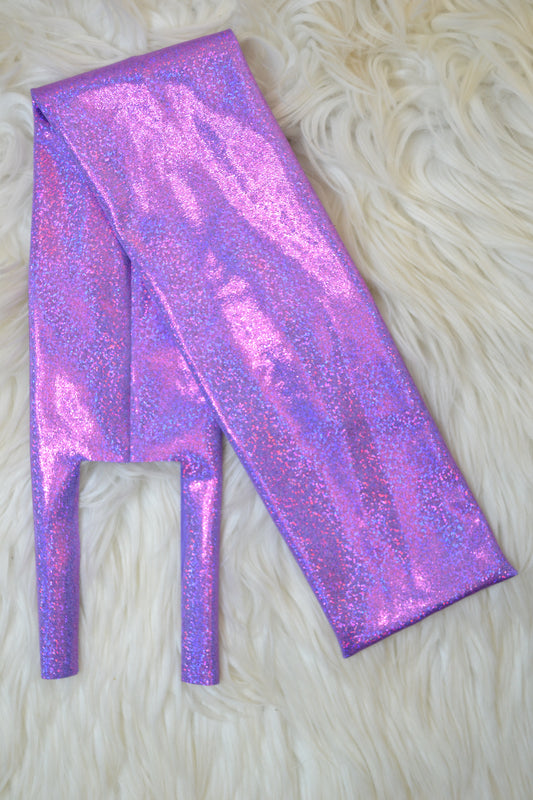 Lilac Holographic Tail Bag