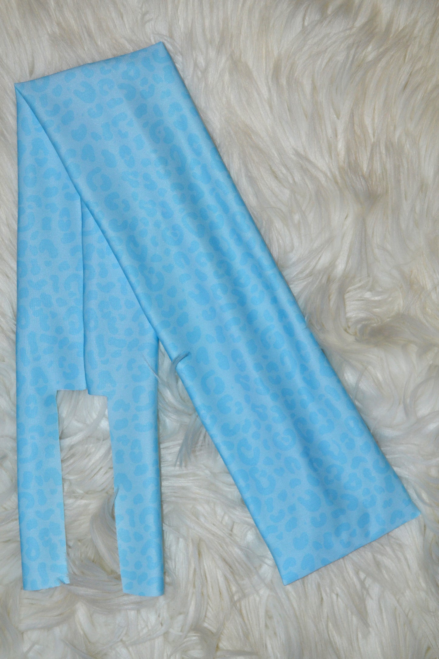 Light Blue Cheetah Tail Bag
