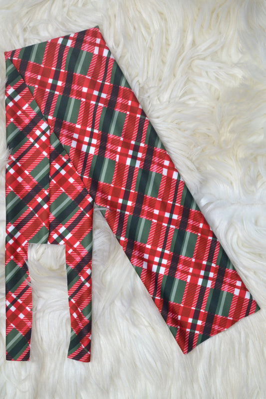 Red Green Plaid Tail Bag