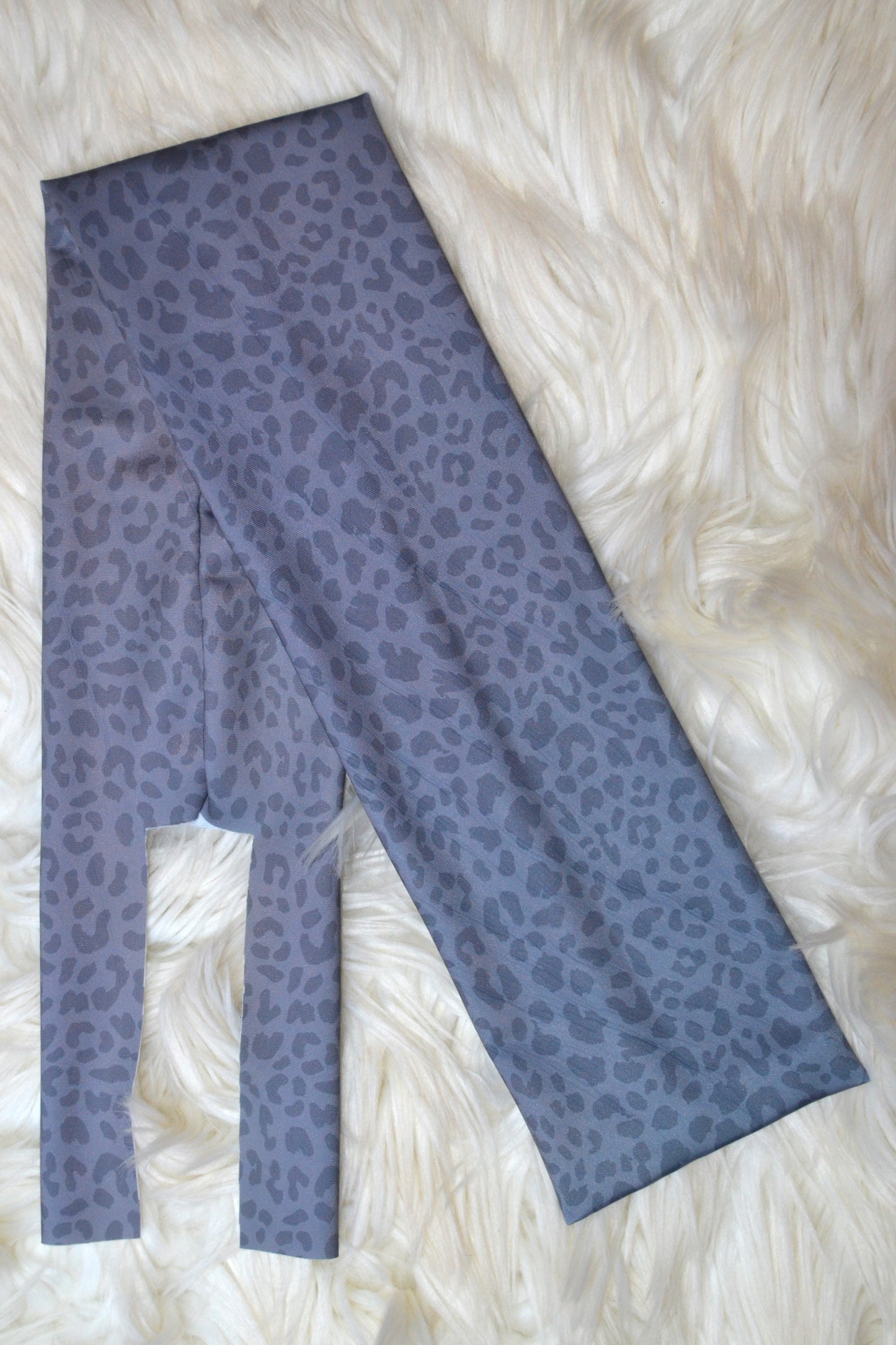 Gray Cheetah Tail Bag