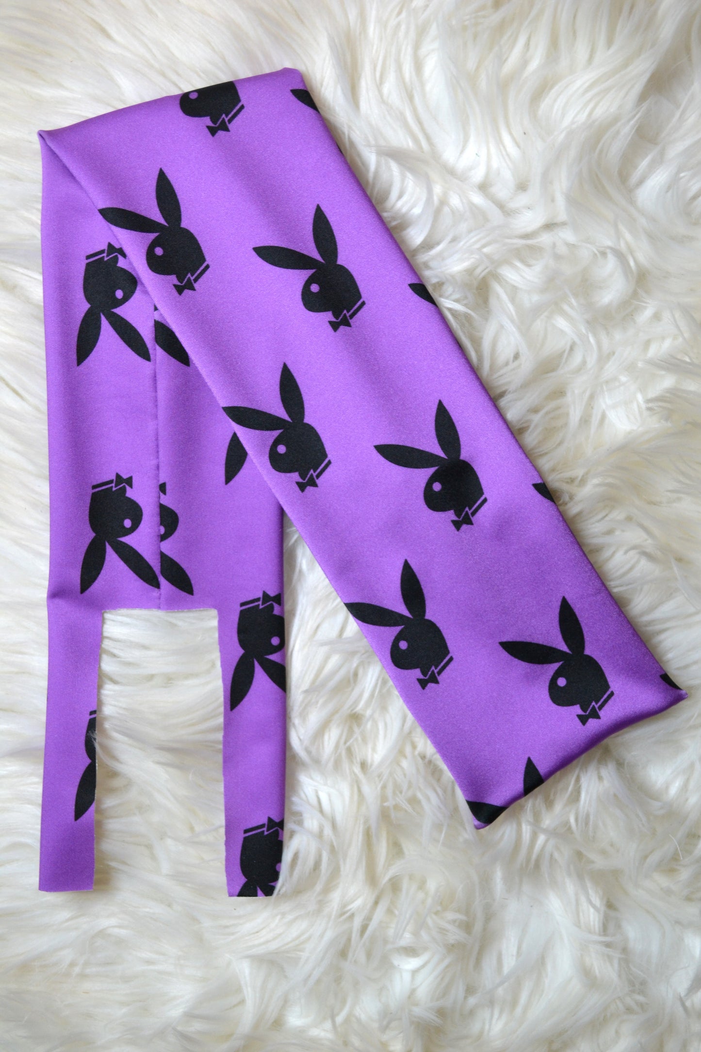 Purple Bunny Tail Bag