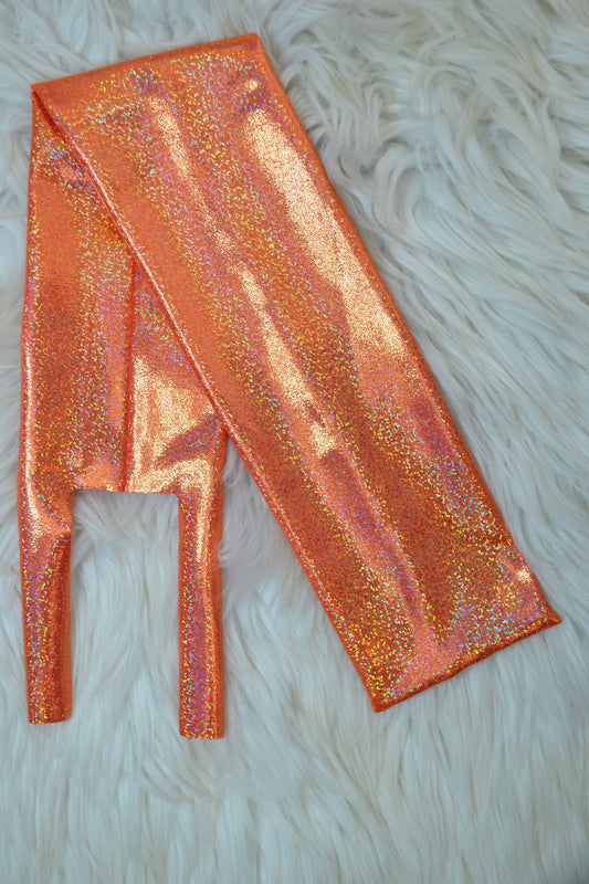 Bright Orange Holographic Tail Bag