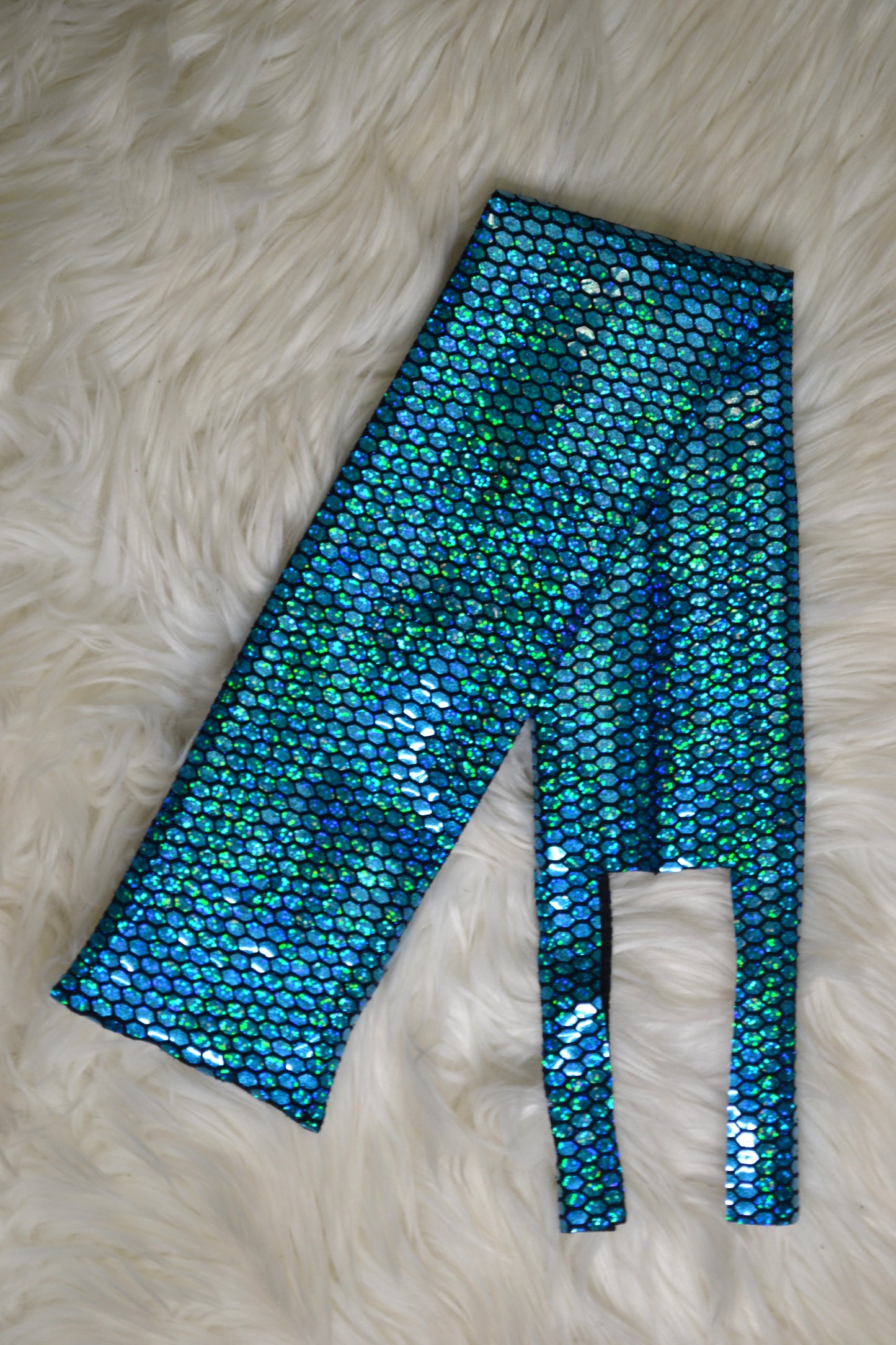 Teal Eliza Tail Bag Holographic