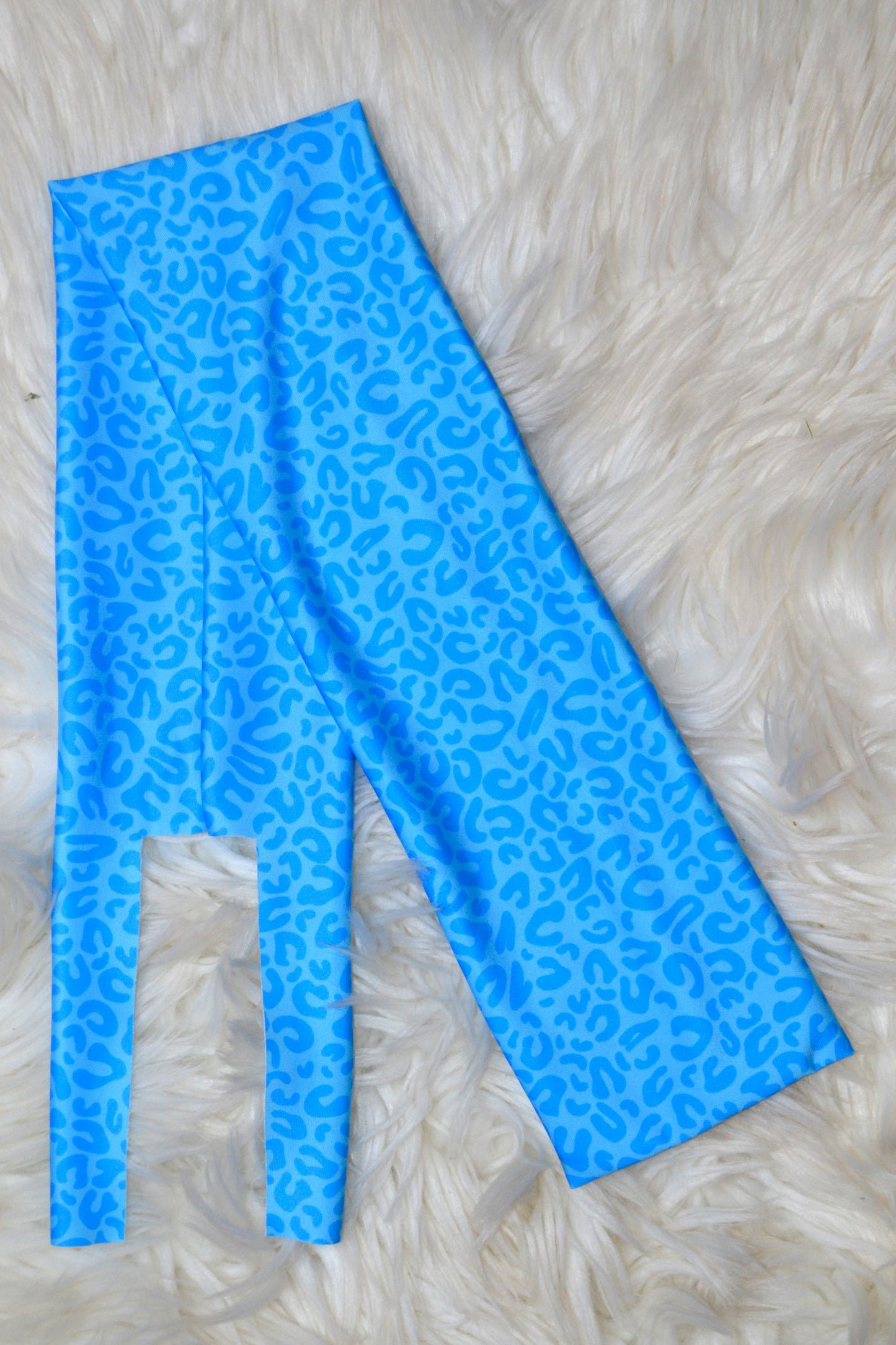 Blue Cheetah Tail Bag