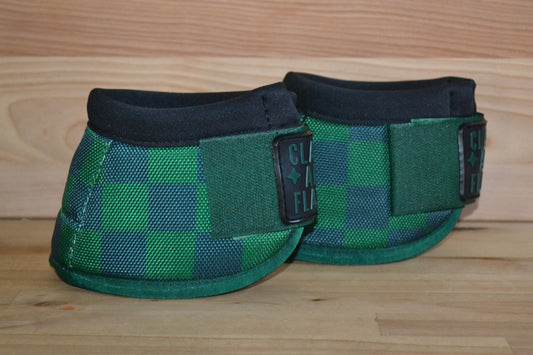 Green Check Bell Boots