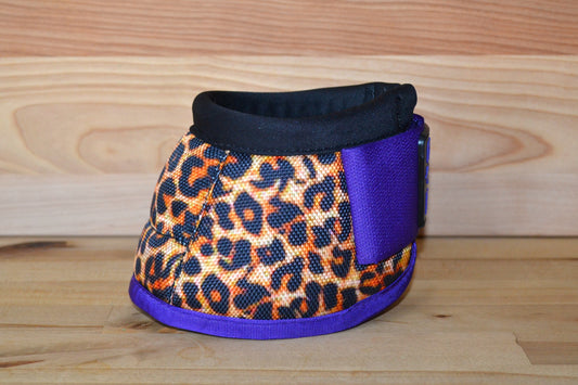Cheetah with Purple Bell Boots