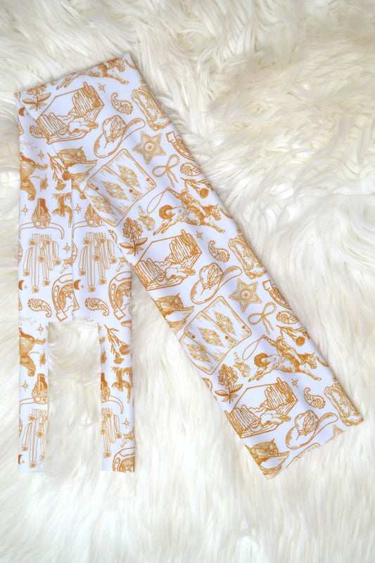 Beige Gold Brown Cowgirl Bronc Tail Bag