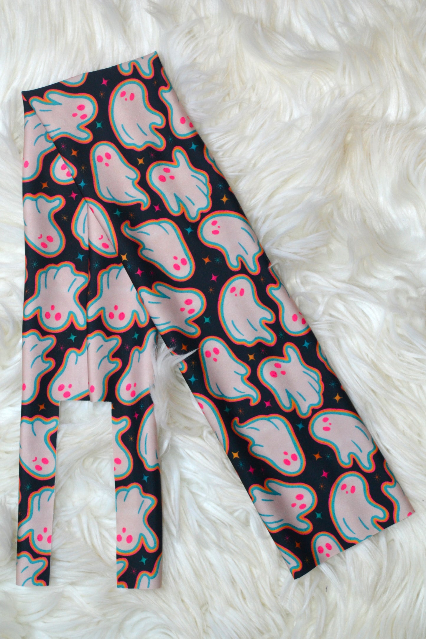 Retro Ghost Halloween Tail Bag