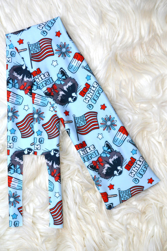 Red White & Feral Tail Bag