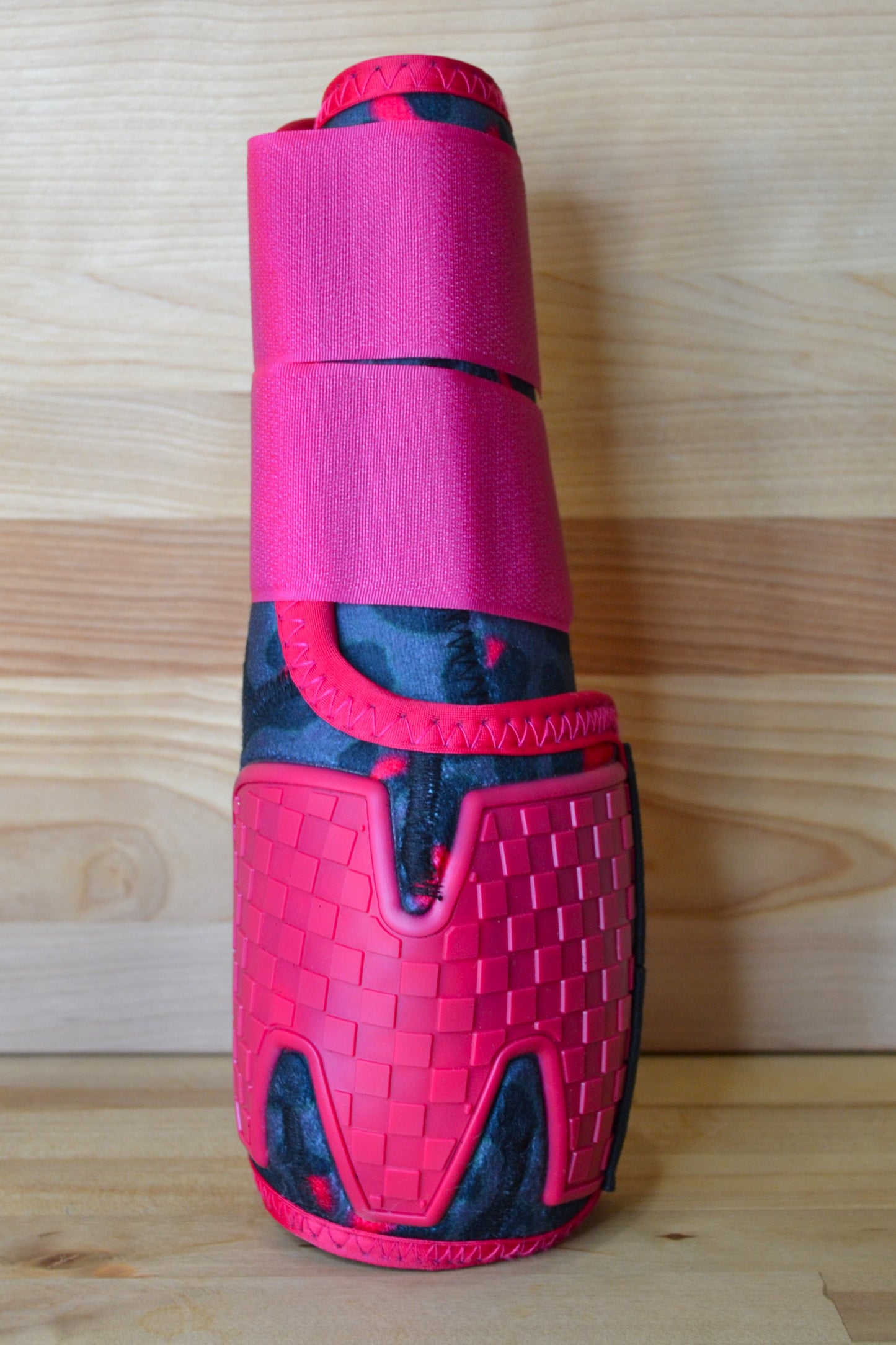 Black Pink Cheetah Splint Boots