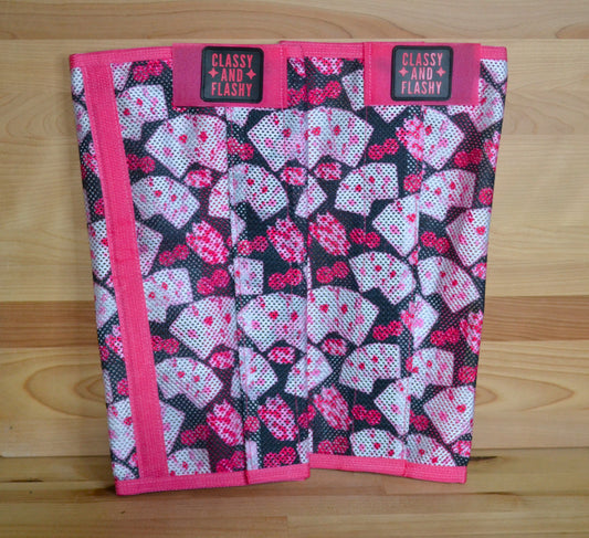Pink Playing Card Fly Boots